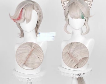 Costume genshin Lynette ,Lyney  , cos play wig