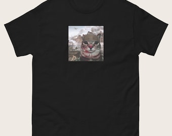 Thousand Yard Stare Cat Shirt, Thousand Yard Stare Meme T-Shirt, Funny Cat Graphic Tee, Cat Meme Shirt, Cat Lover Gift, Unisex Graphic Tee