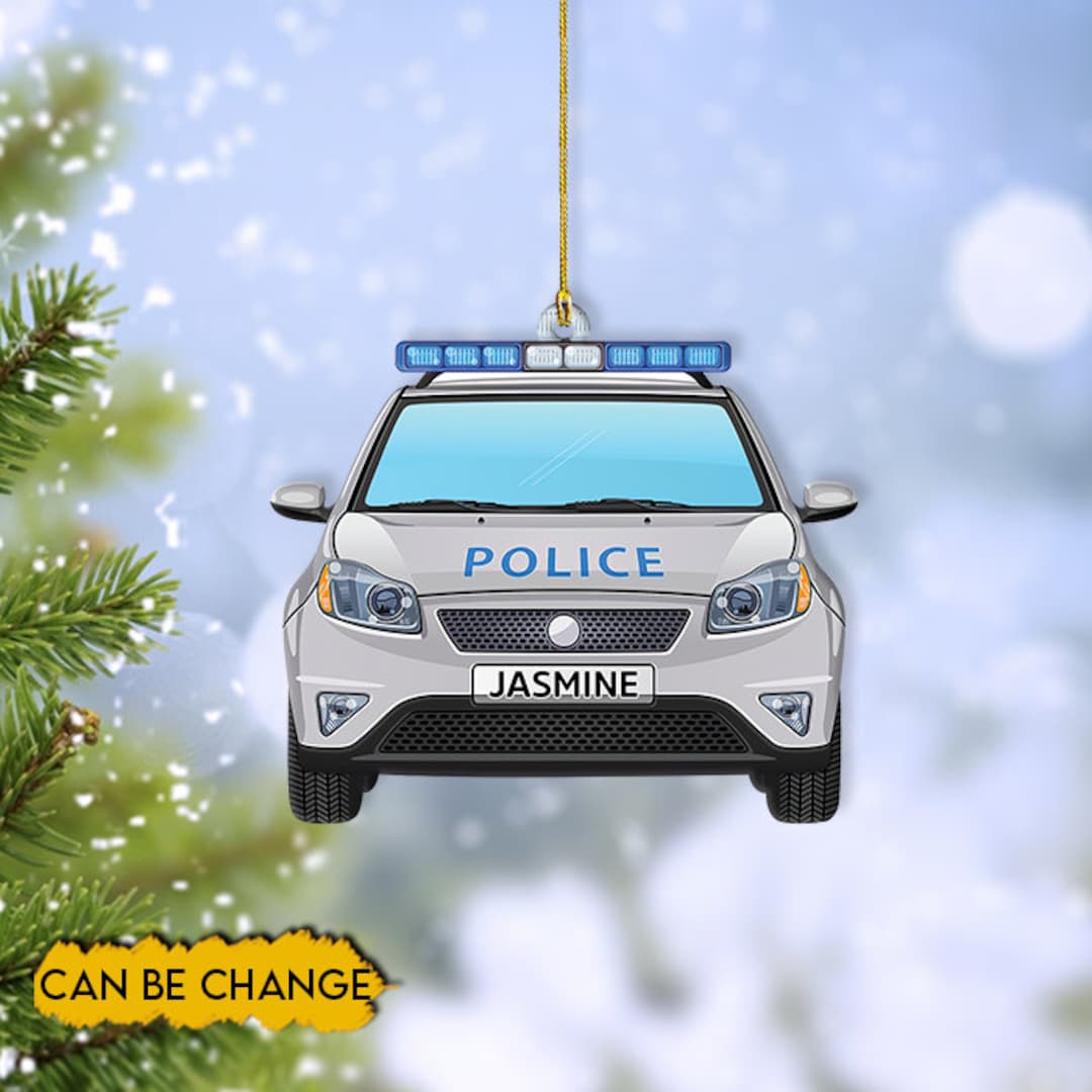 Police Car Christmas Ornament 