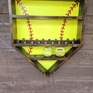 Großer Custom Ring Display für Softball oder Baseball.