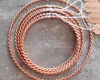 Tensor Ring 1/2 Cubit 4-14 Gauge Thick for Energetic Well-Being and Aura Strength and Energy Healing,Choose Cubit Frequency and Thickness