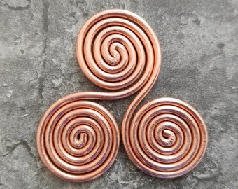 Triskelion Healing Symbol Elemental for Energetic Well-Being,Energetic Healing,Harmony and Protection,Tensor Ring,Orgonite,Crystal