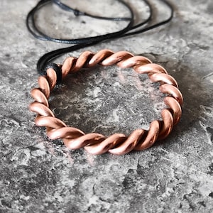 Tensor Ring Thick Pendant Lost 1/4 Cubit 4 Gauge for Improved Energetic Well-Being and Heart Chakra Boost and Protection and Aura Strength