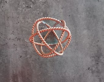 Small Tensor Ring Field Generator 2.3in,Choose any Cubit,Genesa Crystal,10 Gauge,for Energetic Well-Being,EMF Protection and Energy Healing