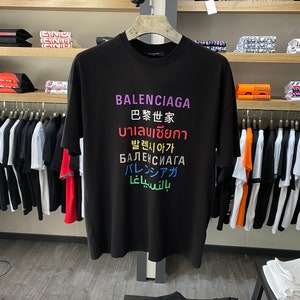 Balenciaga Languageprint Cottonjersey Longsleeved Tshirt Green Editorialist #57 Balenciaga Languageprint Cottonjersey Longsleeved Tshirt Green Editorialist