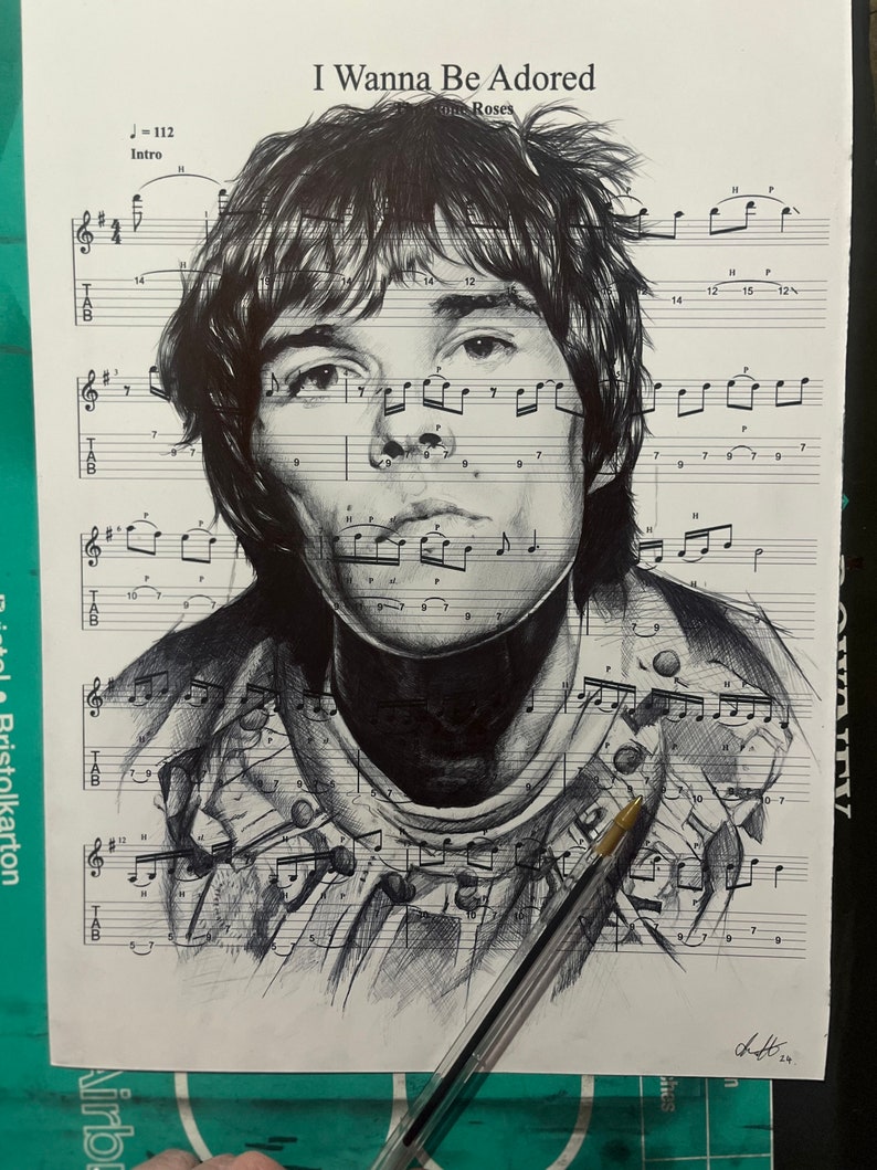 Limited edition Ian brown poster print image 2