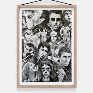Stampa poster divina di Liam Gallagher