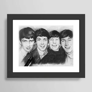Impresión del cartel de los Beatles