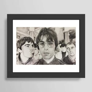 Impresión del cartel de la banda Oasis