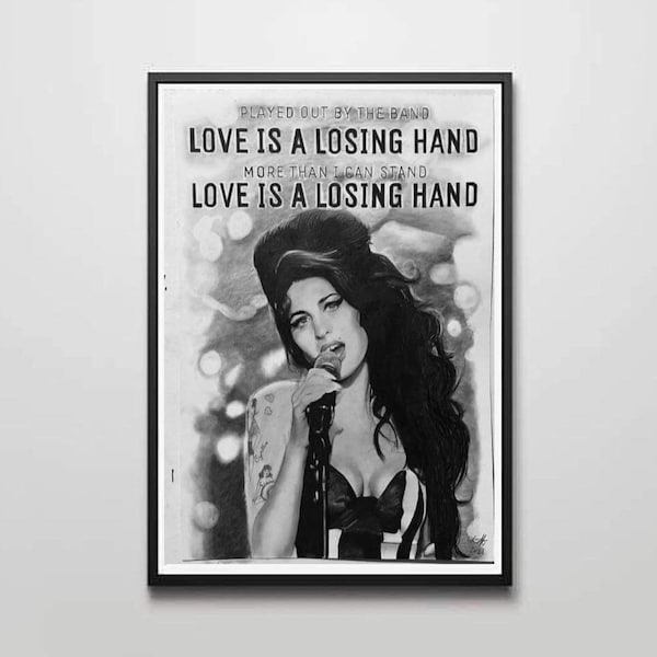 Amy Winehouse poster print