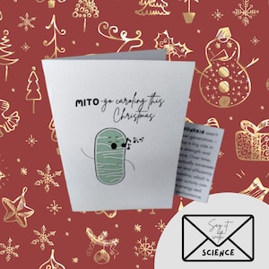 Chants de Noël MITO-go - Carte de Noël amusante sur le thème de la science et de la biologie