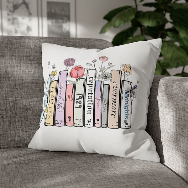 Swiftie Album Books Pillow, Home Decor, Swifty Paradise, Your Personalized Space, T.S Mercandise