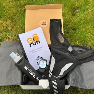 Coffret cadeau de coureur | Gilet de course, journal de bord et éclairage LED