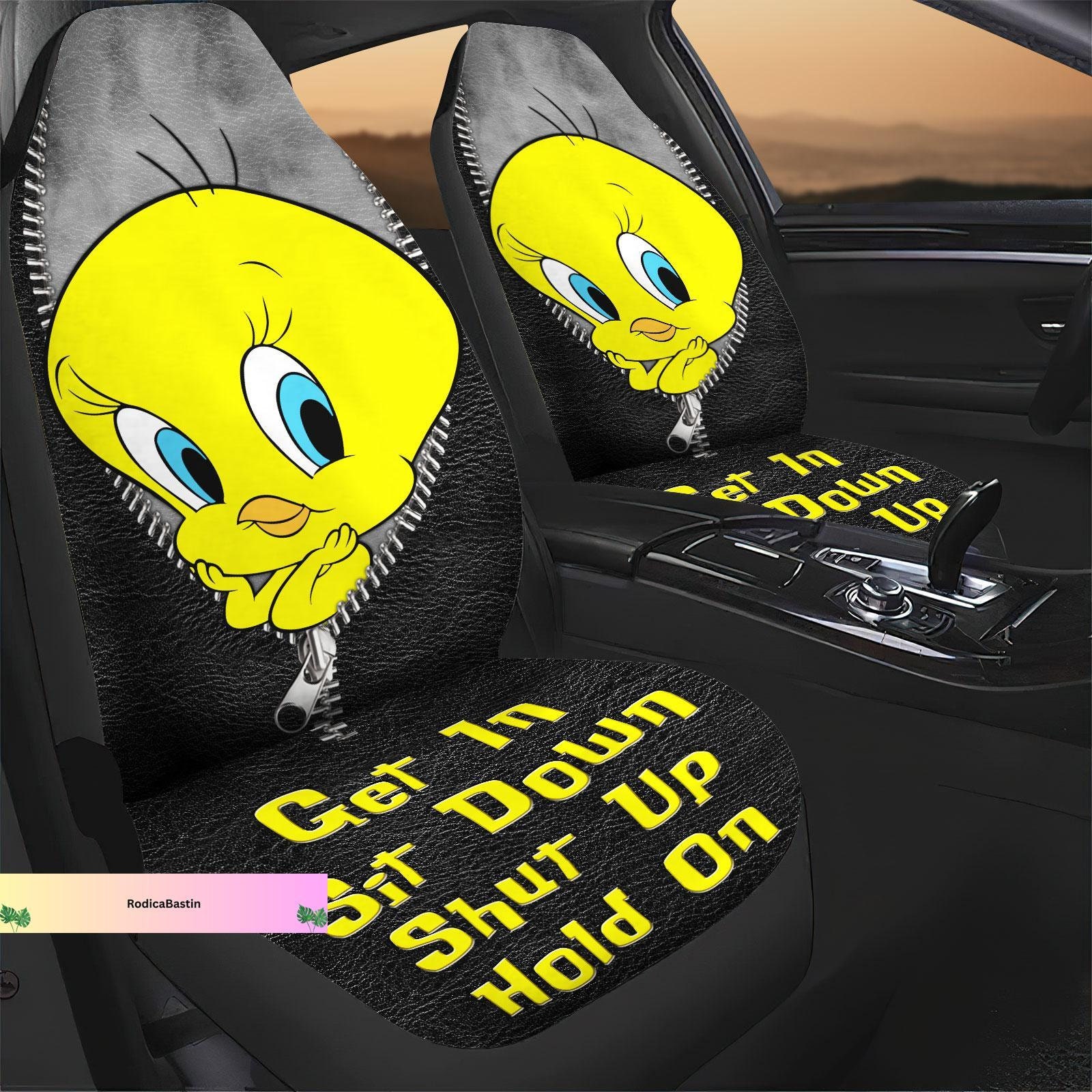 Discover Tweety Seat Cover, Tweety Carseat Cover, Tweety Bird Seat Protector