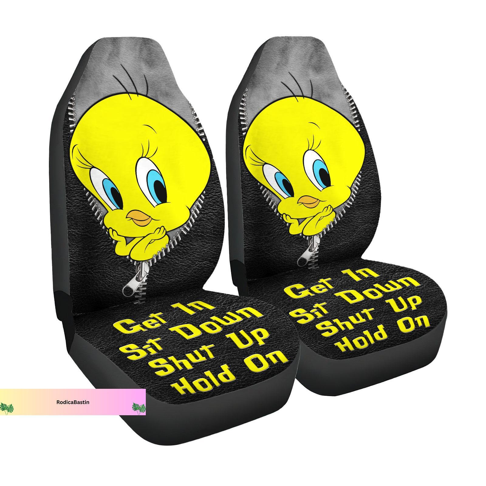 Discover Tweety Seat Cover, Tweety Carseat Cover, Tweety Bird Seat Protector