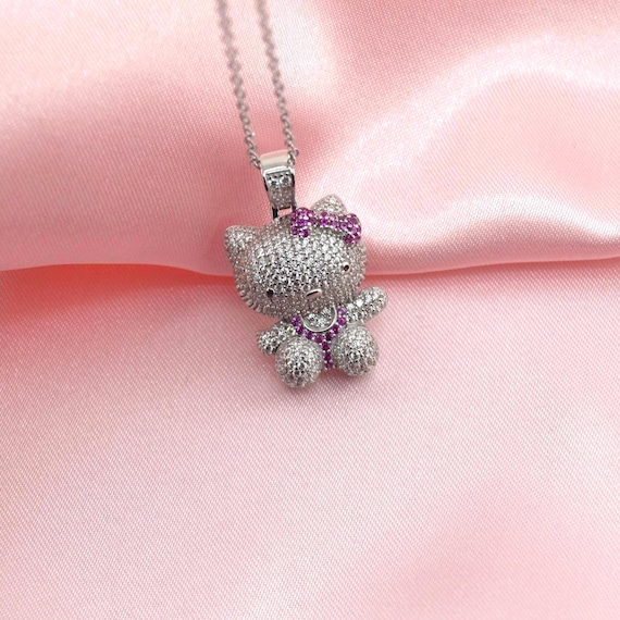 Pendentf Chat en argent sterlng Bjou personnalsé Cadeau - Etsy Canada