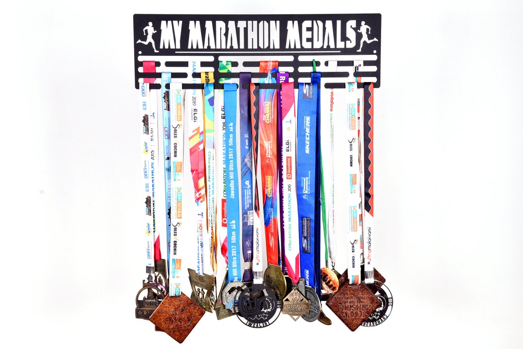 RUNWYND Marathon Medals Hanger Metal Wall Art Organizer Etsy