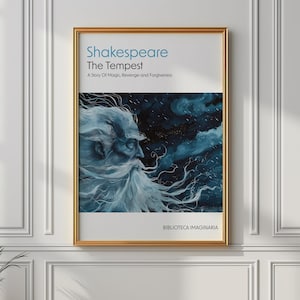 The Tempest Shakespeare Print: Literary Theater Poster (Digital Download)
