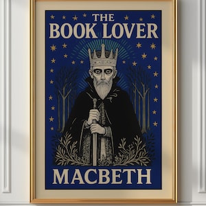 Macbeth Vintage Literary Print: Dark Academia Gothic Decor (Digital Download)