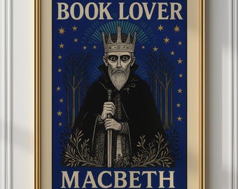 Macbeth Vintage Literary Print: Dark Academia Gothic Decor (Digital Download)
