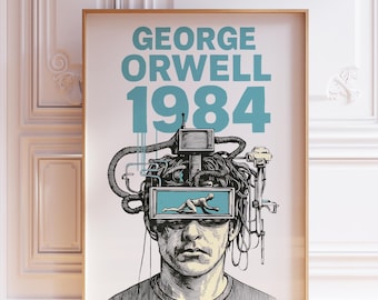 ビッグ・ブラザーがあなたを監視しているポスター：1984年オーウェルの