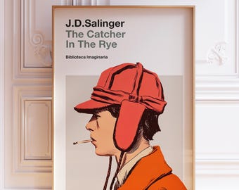 The Catcher In The Rye Buch Cover Kunstdruck: Retro Moderne Wand Dekoration (Digitaler Download)