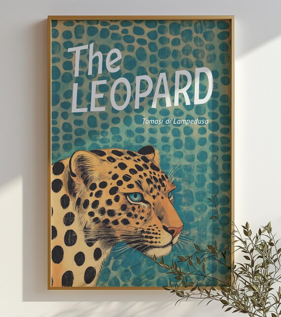 The Leopard Book Cover Art Print: Italian Literature (digital