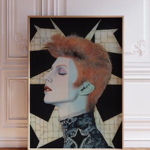 Ziggy Stardust Art Print: David Bowie Glam Rock Portrait (High Res Download)