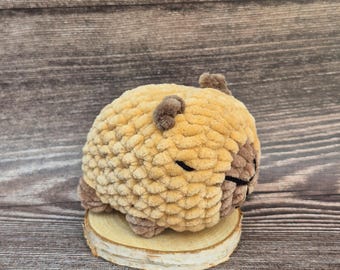 Felpa de capibara de ganchillo hecha a mano / Lindo Amigurumi Capybara / Regalo de animales de ganchillo suave / Juguete de felpa Kawaii / Regalo de amante de Capybara