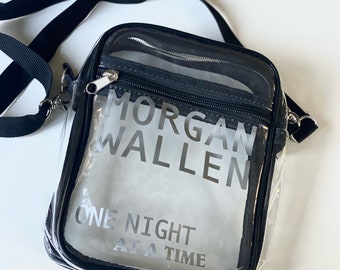 Custom Clear Concert Bag, clear bag, Cross body bag, stadium bag, Concert bag, Custom Concert bag, Personalized Bag, Custom bag