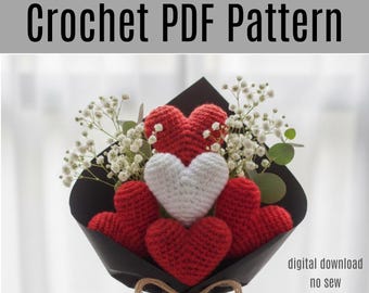 Easy Heart Crochet Keychain Pattern,No Sew,Beginner Friendly.