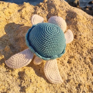 Amigurumi Turtle Crochet Pattern - Easy No Sew Crochet Turtle Toy, Stuffed Animal, Turtle Plushie, Safe Kids Toy, Turtle PDF, Crochet Gift