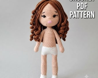 Modèle de poupée amigurumi au crochet : jouet DIY facile à réaliser (téléchargement PDF)