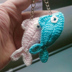 Crochet Fish Keychain Pattern - Easy Amigurumi Tutorial for Handmade Gifts & Accessories, Instant Download PDF