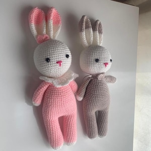 Crochet Bunny Pattern PDF – Cute Bunny Amigurumi Toy For Beginners | DIY Bunny Crochet Guide | Low Sew Rabbit | Bunny Easter Gift Idea