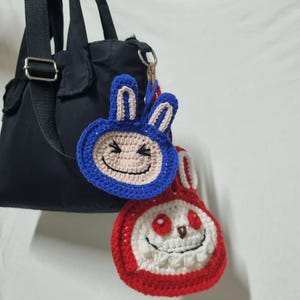 Crochet Bunny Monster Pouch Pattern /Bag Charm
