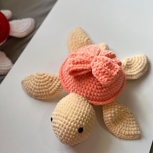 Crochet Pattern Amigurumi Turtle Toy PDF Download – Easy Turtle Plushie Stuffed Animal Sewing Pattern, Turtle Amigurumi Gift