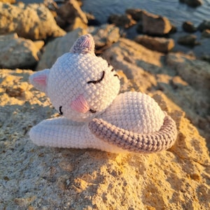 Stuffed Animal Crochet Pattern – Easy No Sew Amigurumi Cat PDF – Small Cat in the Box – Cute Crochet Cat Gift for Cat Lovers – DIY Toy