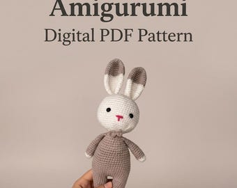 Häkelanleitung für ein Amigurumi-Häschen – DIY-Hasenspielzeug, anfängerfreundlich (PDF-Anleitung)