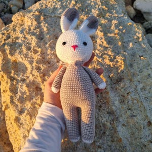 Crochet Bunny Pattern PDF – Cute Bunny Amigurumi Toy For Beginners | DIY Bunny Crochet Guide | Low Sew Rabbit | Bunny Easter Gift Idea