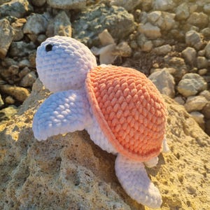 Medium  Crochet Turtle Toy  Amigurumi Turtle Crochet Pattern - , Stuffed Animal, Turtle Plushie, Safe Kids Toy, Turtle PDF, Crochet Gift