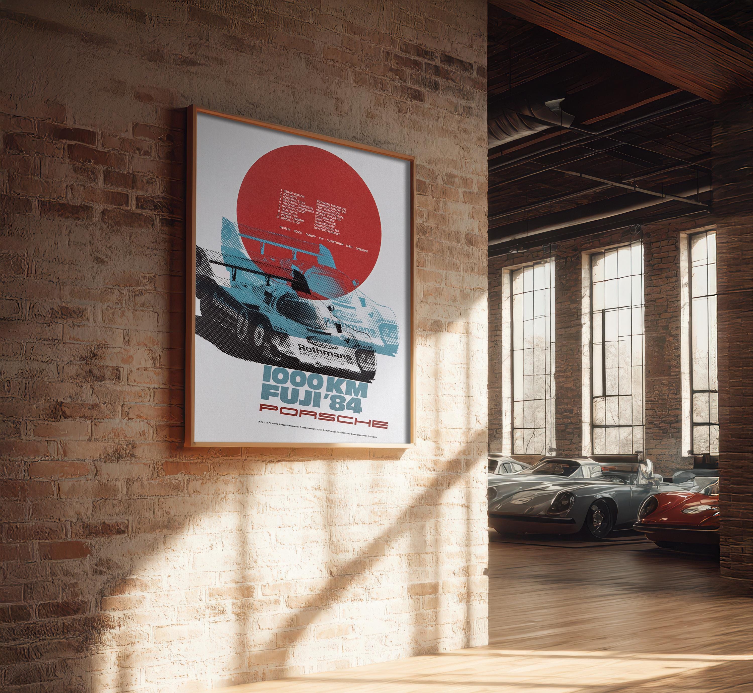 Porsche 1000km Fuji 1984 – Vintage Endurance Racing Poster