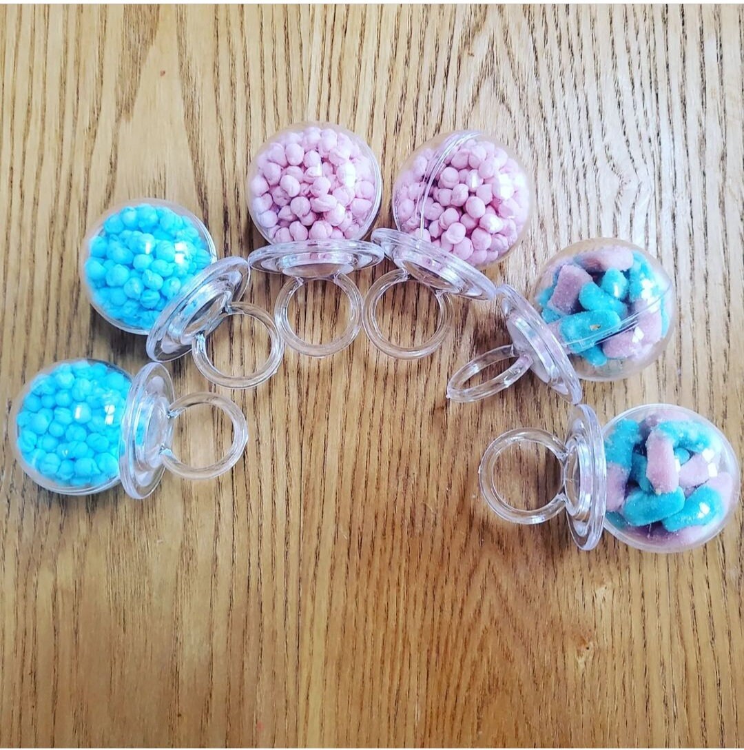 Gender Reveal Baby Shower Dummies Party Favours Filled Sweets Etsy UK