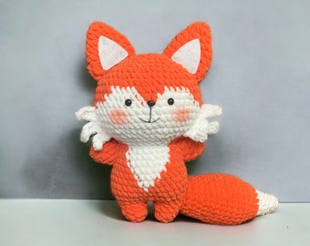 Amigurumi Fox Crochet Pattern - Easy to Follow PDF Guide for Handmade Woodland Fox Plush - Perfect DIY Gift for Animal Lovers