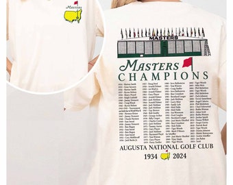 Champions Masters Golf Tournament 1934 2024 Shirt, 2024 Augusta Master Golf tee,  Golf Tournament Tshirt, The Masters Golf Party Sweatshirt