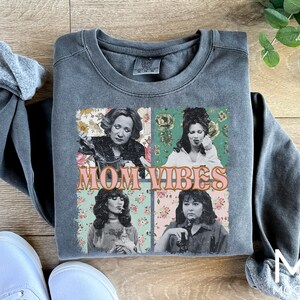 Mom Vibes Comfort Colors Shirt, Vintage 90s Mom Vibes Shirt, Retro Funny Mom Shirt, Mom Life Shirt, Mother's Day Gift Shirt, Cool Mom Shirt Blue Jean