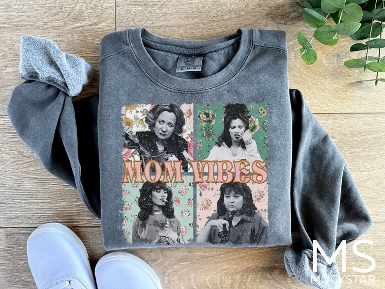 Mom Vibes Comfort Colors Shirt, Vintage 90s Mom Vibes Shirt, Retro Funny Mom Shirt, Mom Life Shirt, Mother's Day Gift Shirt, Cool Mom Shirt Blue Jean