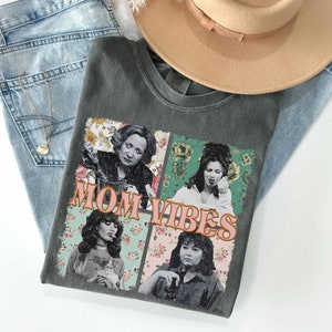Mom Vibes Comfort Colors Shirt, Vintage 90er Mom Vibes Shirt, Retro Lustiges Mom Shirt, Mom Life Shirt, Muttertagsgeschenk Shirt, Cooles Mom Shirt Bild 6