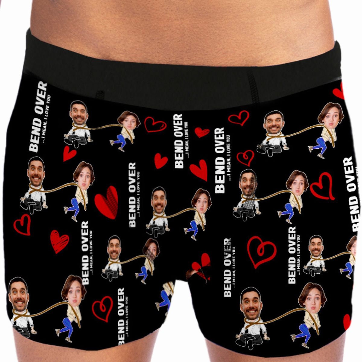 Playfully Romantic: 'Bend Over, I Mean, I Love You' Custom Women's Underwear