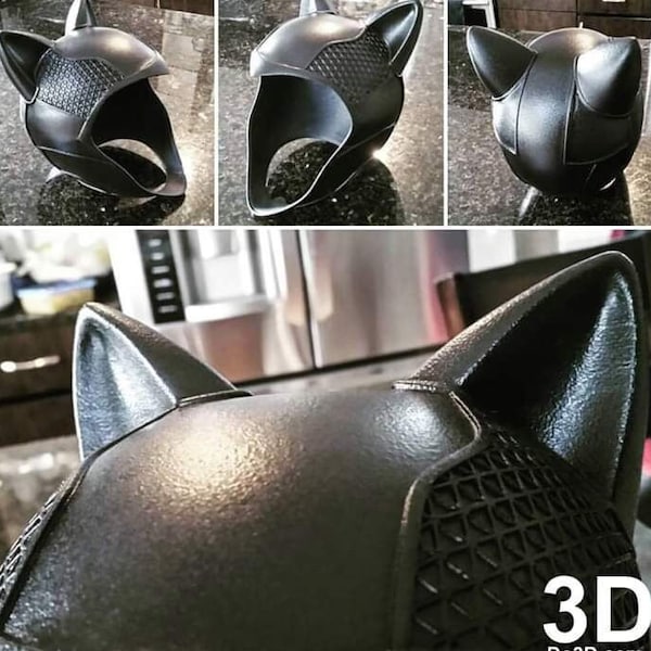 Catwoman Arkham Knight Helm und Brille Hochwertige 3D Drucker Datei 3D STL Modell Druck STL Datei 3D Digitaldruck STL Datei für 3D Druck